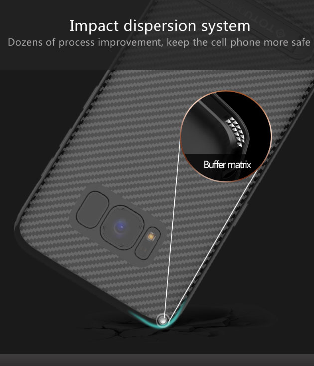 เคส S8 , S8 Plus เคสลายเคฟล่า มีขาตั้ง